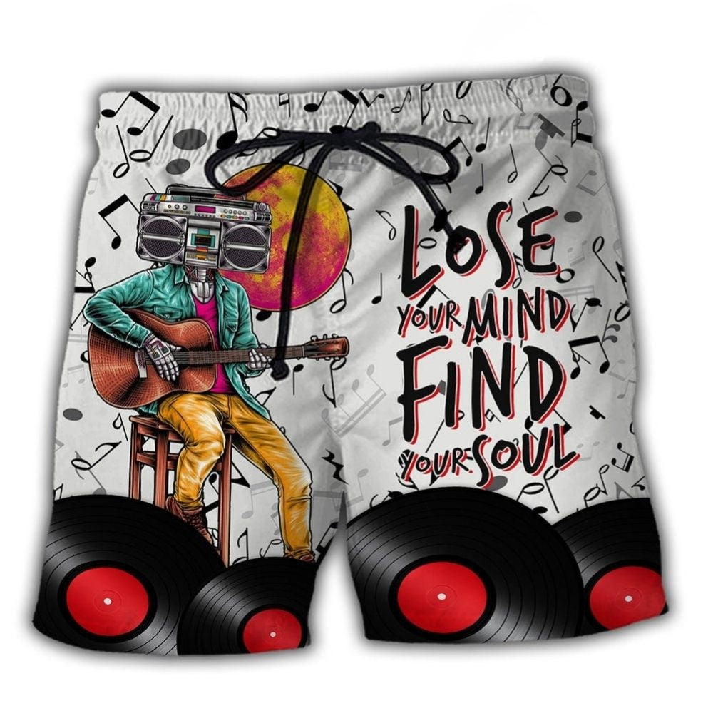 Music Lose Mind Find Soul - Beach Short
