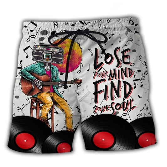 Music Lose Mind Find Soul - Beach Short