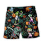 Halloween Zombie Tropical Pumpkin - Beach Short