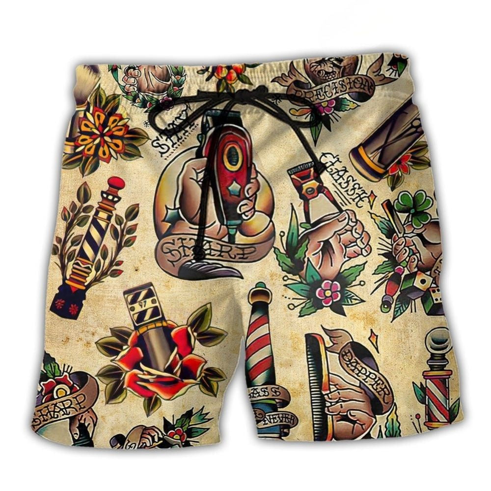 Barber Stay Sharp Vintage Style - Beach Short
