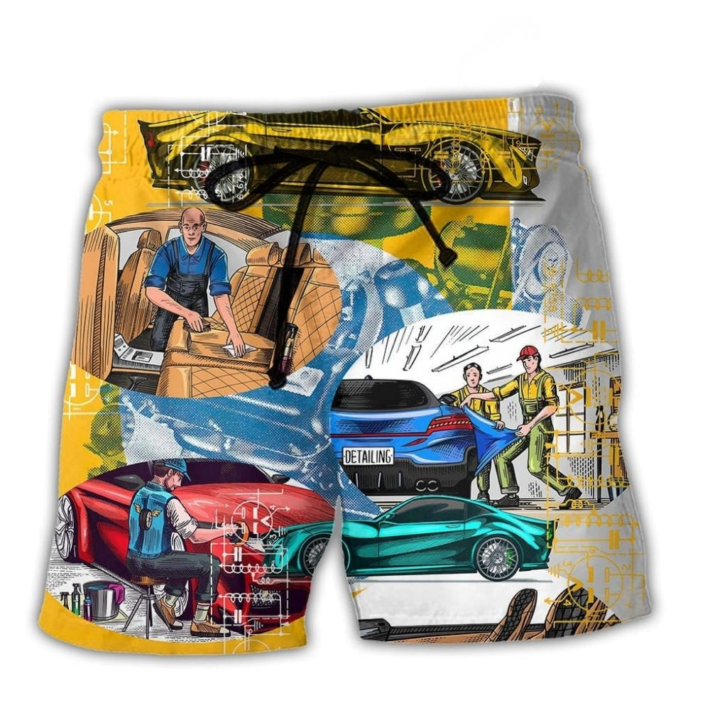 Auto Detailing Car Service - Beach Short
