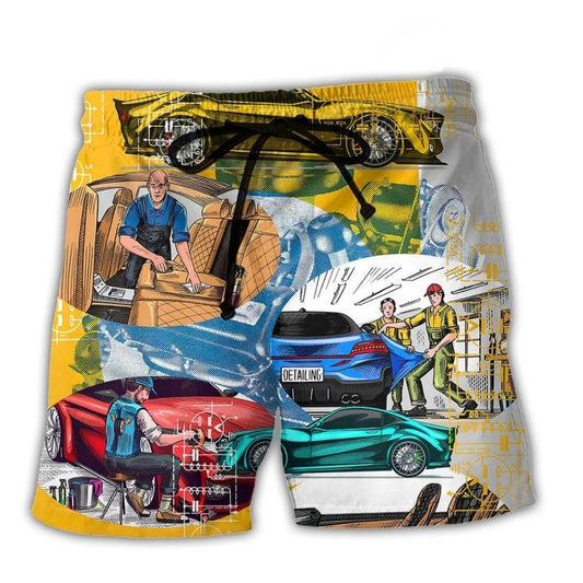 Auto Detailing Car Service - Beach Short