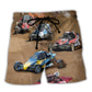 Autocross Racing Cars Art - Beach Short