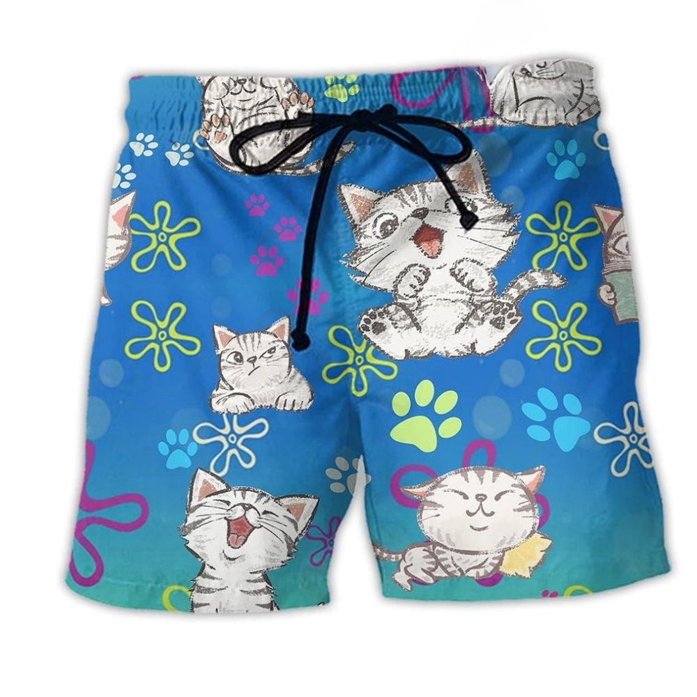 Cat Love And Companionship - Beach Short