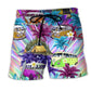 Hippie Van Tropical Coconut Travel Art – Beach Short