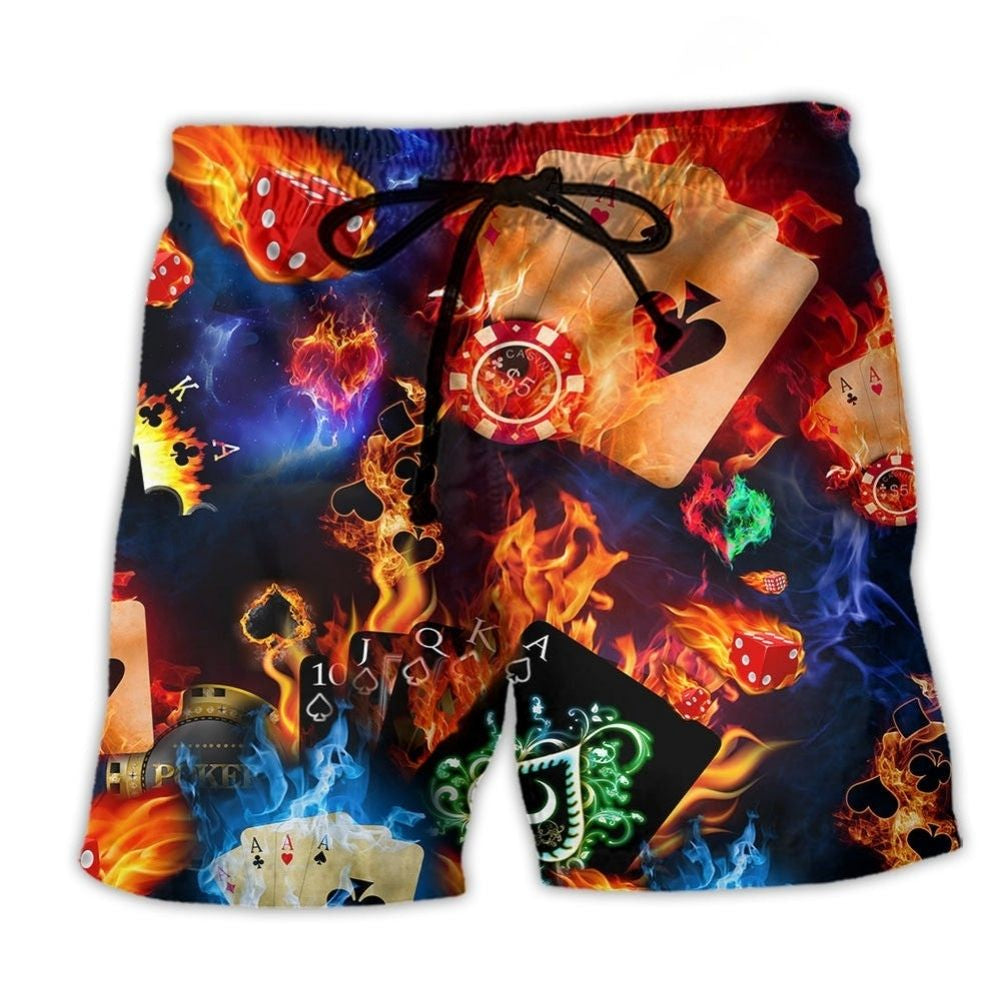 Gambling Life Poker Inspired Art – Beach Short