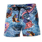American Fishing Pride Outdoor Art – Beach Short