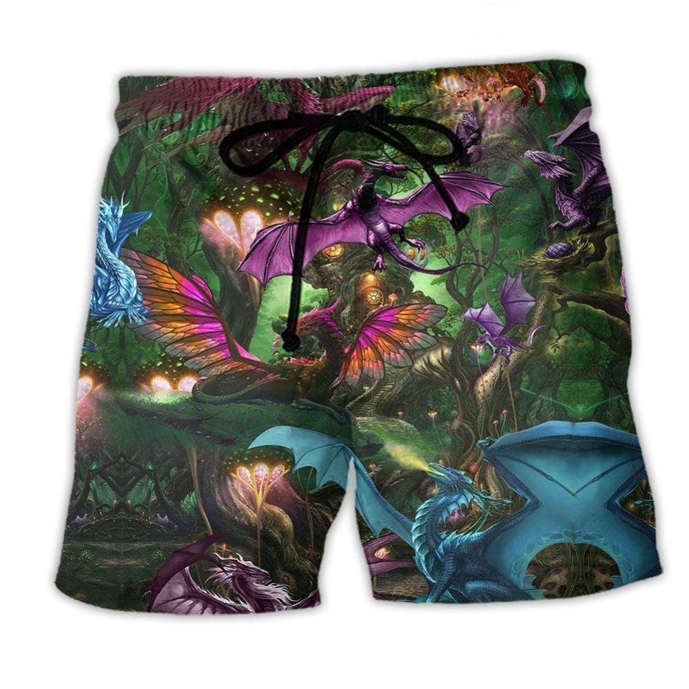 Dragon Modern Cool Life Style Art – Beach Short