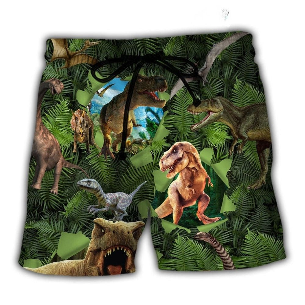 Dinosaur Roar Loud Adventure Art – Beach Short