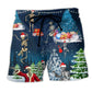 Xray Christmas Skull Dark Art – Beach Short