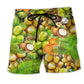 Fresh Coconut Summer Vibes Art – Beach Short