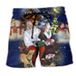 Christmas You And Me Cozy Night Art – Beach Short