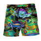 Frog Lover Colorful Fun Art – Beach Short