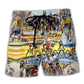 Bike Ride Keep Going Adventure Art – Beach Short