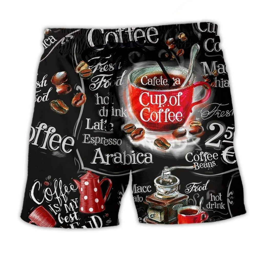 Coffee Makes Everything Better Art – Beach Short