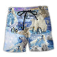 Bear Humor Humans Vs Animals Art – Beach Short
