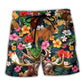 Happy Moose Aloha Style Art – Beach Short