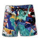 American Freedom Patriotism Quote Art – Beach Short