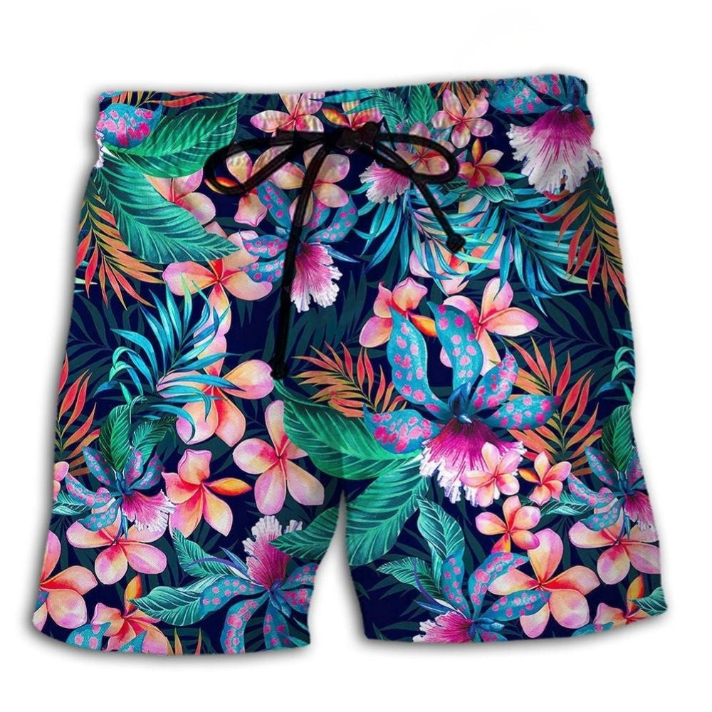 Aloha Tropical Floral Summer Art – Beach Short