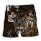 Steampunk Cats Creative Art – Beach Short