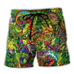 Abstract Colorful Chameleon Art – Beach Short