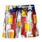 Independence Day Beer Celebration Art – Beach Short