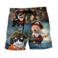 Cat Pirate Adventure Art – Beach Short