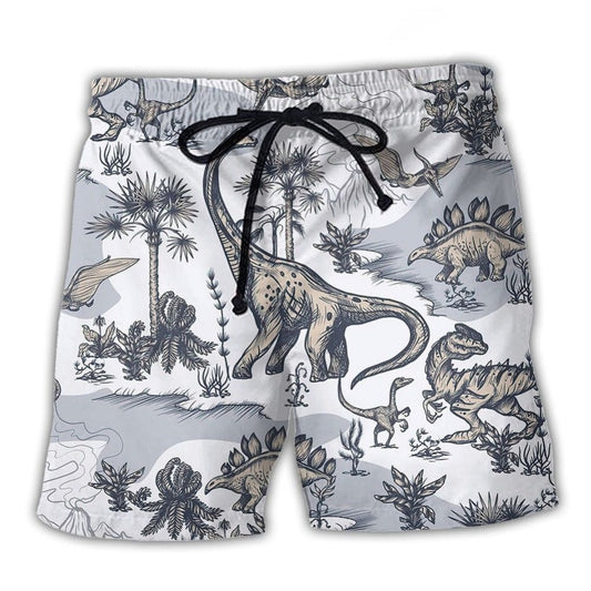 Jurassic Dinosaur Artistic Style – Beach Short