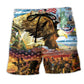 Veteran Call To Colors Freedom Art – Beach Short