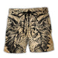 Viking Elder Skull Vintage Art – Beach Short