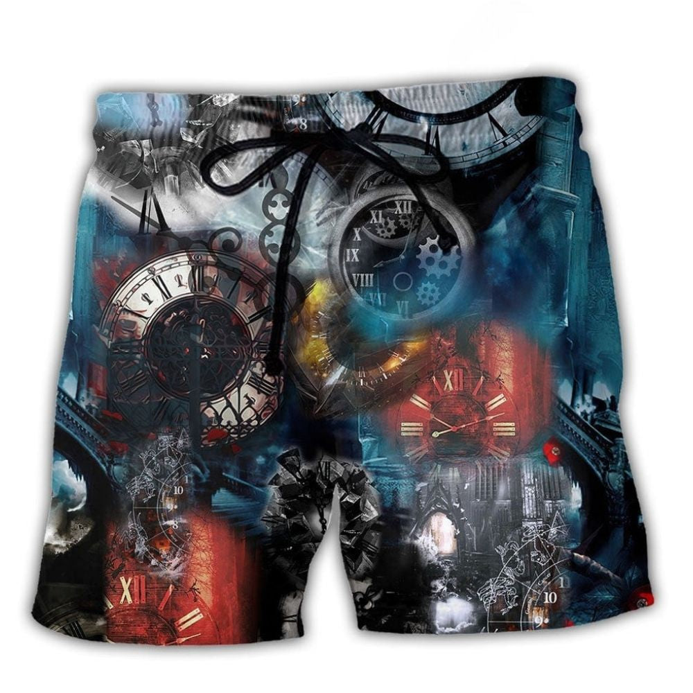 Watch Machine Time Motion Art – Beach Short