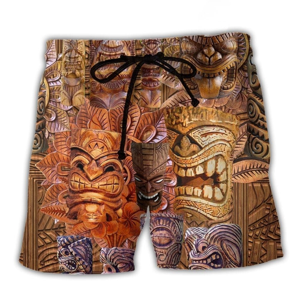 Tiki Return To Hawaii Vintage Art – Beach Short