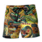 Golden Snake Power Symbol Art – Beach Short
