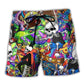 Skull Skateboarding Urban Style – Beach Short