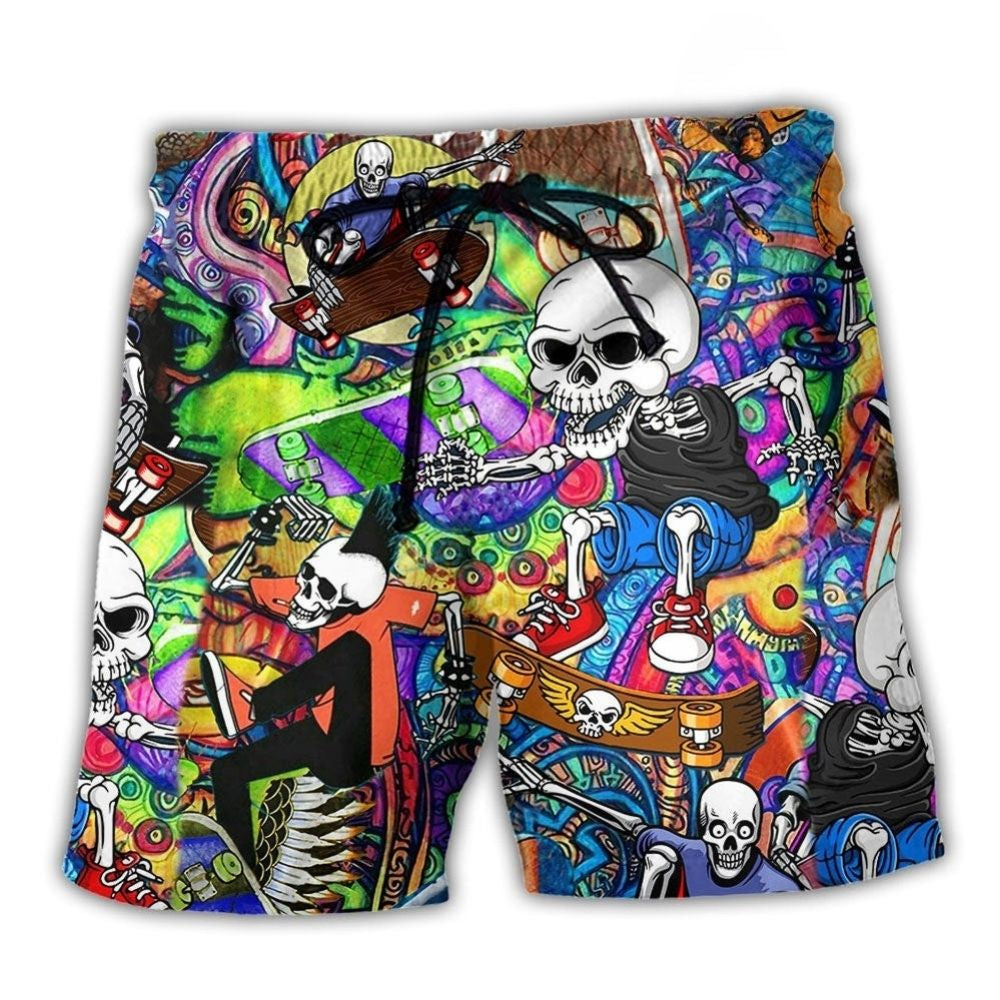 Skull Skateboarding Urban Style – Beach Short