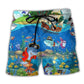 Shark Sunset Coastal Style – Beach Short