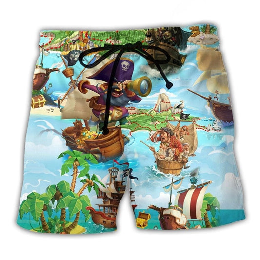 Pirate Treasure Hunt Adventure Style – Beach Short