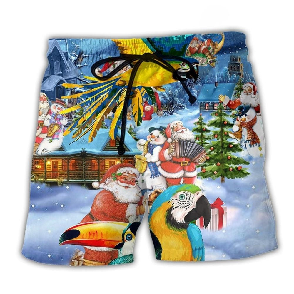 Parrot Christmas Beach Holiday Style – Beach Short