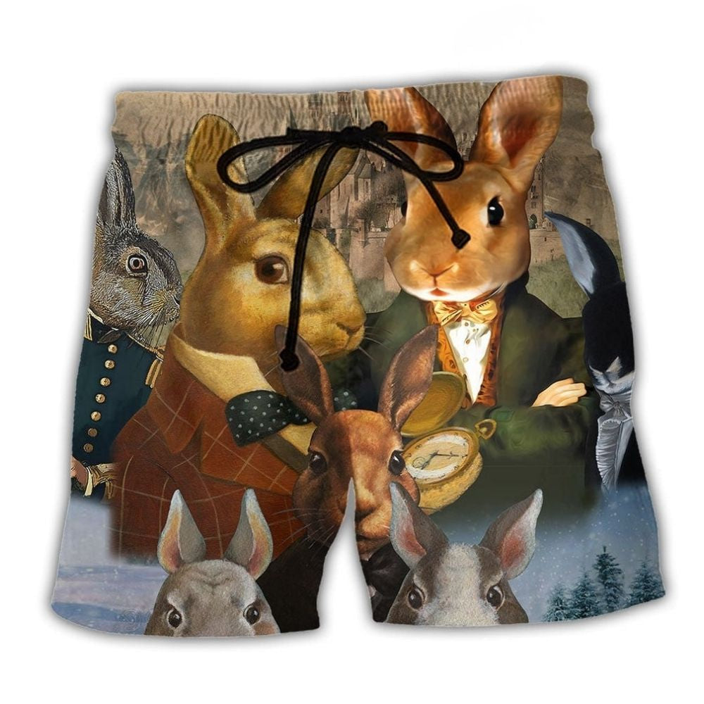 Rabbit Hole Fantasy Art Style – Beach Short