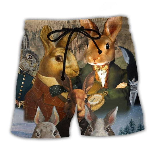 Rabbit Hole Fantasy Art Style – Beach Short