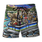 Pontoon Boat Summer Vibes – Beach Short