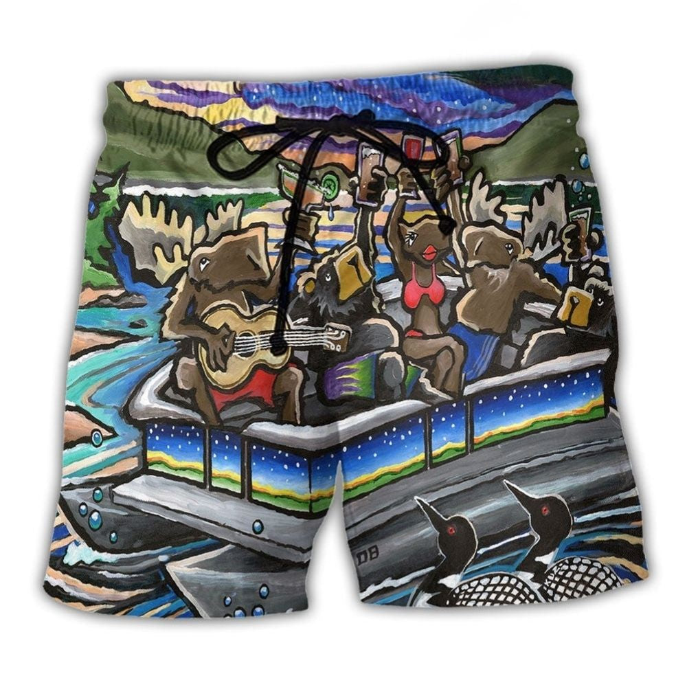 Pontoon Boat Summer Vibes – Beach Short