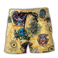 Funny Pirate Octopus Art – Beach Short