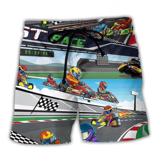 Fast Racing Speed Graphic Style – Beach Short
