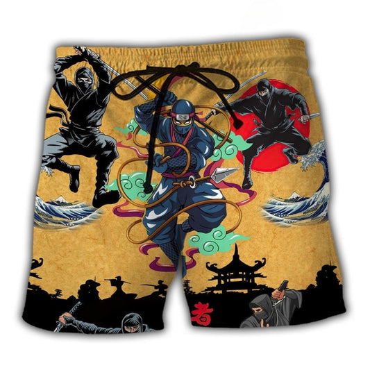 Ninja Warrior Path Graphic – Beach Short