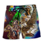 Native Elder Christmas Theme – Beach Short