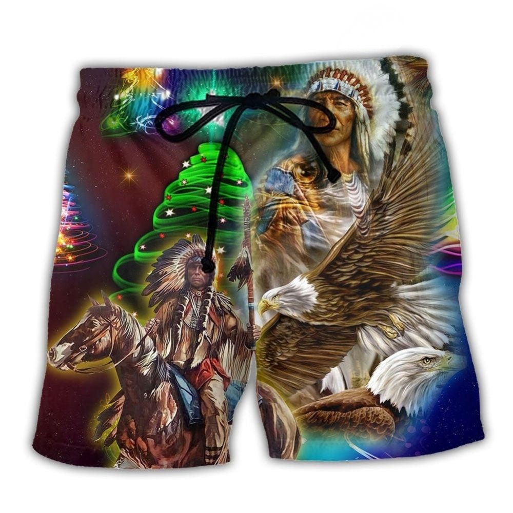 Native Elder Christmas Theme – Beach Short