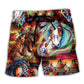 Native Horse Spiritual Art – Beach Short