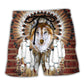 Native Wolf Feather Headdress – Beach Short