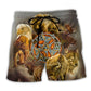 Native Love Animals Art – Beach Short